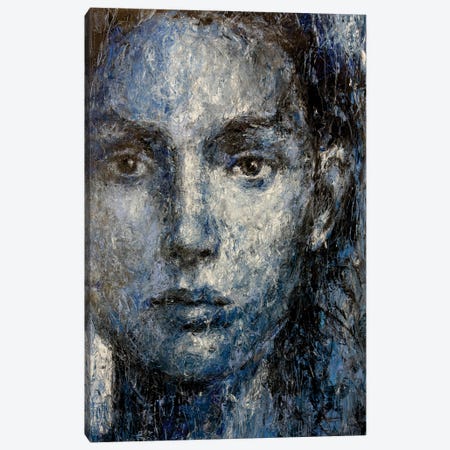 Blue Moon Birch Canvas Print #MGV3} by Margarita Ivanova Canvas Wall Art