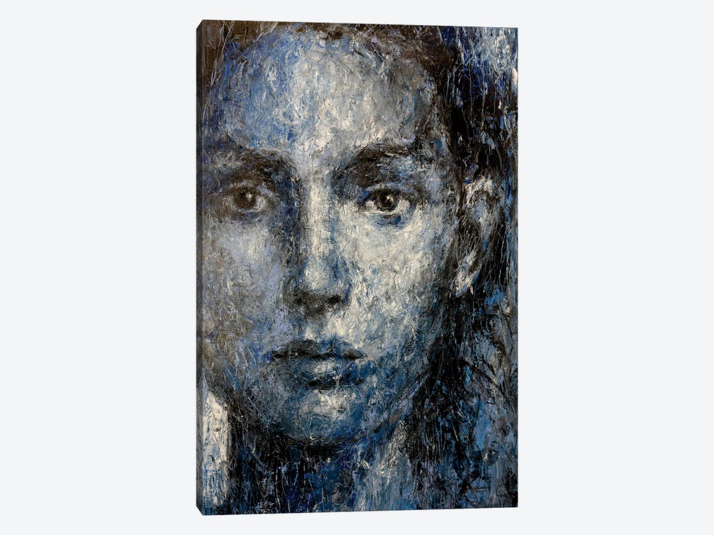 Blue Moon Birch by Margarita Ivanova 1-piece Canvas Art