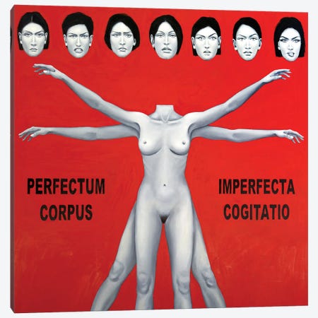Perfectum Corpus - Imperfecta Cogitatio Canvas Print #MGV42} by Margarita Ivanova Art Print
