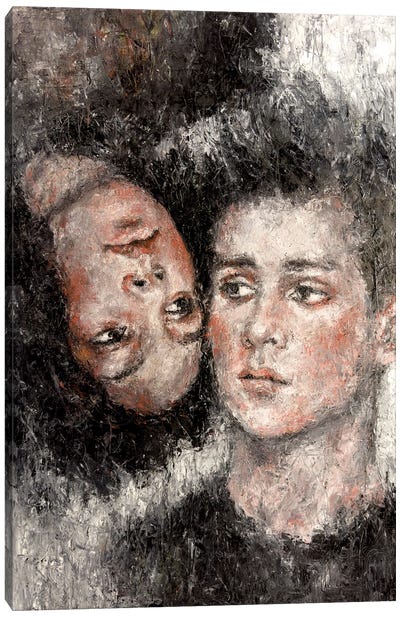 Birch "Two People" Canvas Art Print - Margarita Ivanova