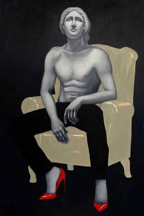 Why Do Men Wear Stilettos by Margarita Ivanova wall art