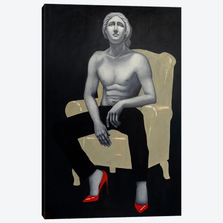 Why Do Men Wear Stilettos Canvas Print #MGV61} by Margarita Ivanova Art Print