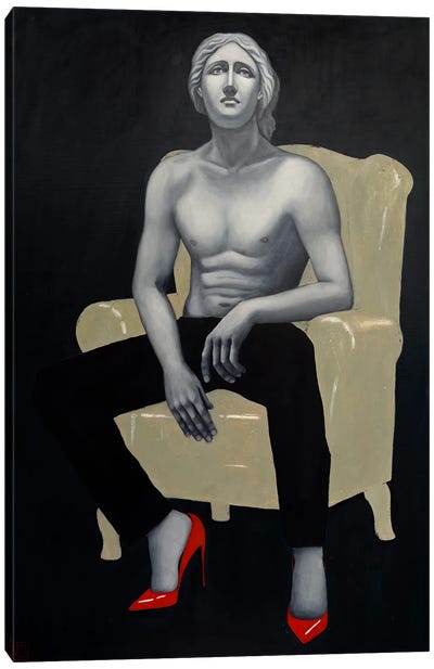 Why Do Men Wear Stilettos Canvas Art Print - Margarita Ivanova