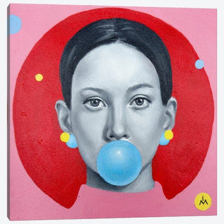 Bubble Gum Canvas Print #MGV65} by Margarita Ivanova Canvas Art