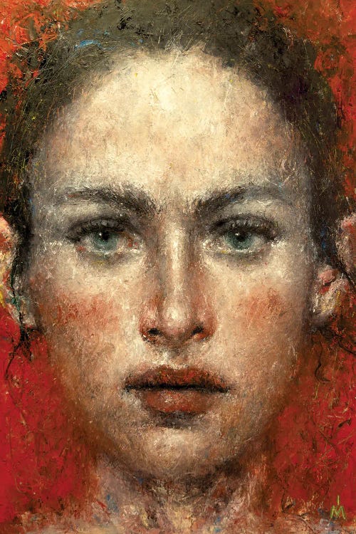 Girl With Green Eyes by Margarita Ivanova wall art