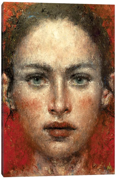 Girl With Green Eyes Canvas Art Print - Margarita Ivanova