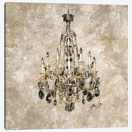 Champagne Chandelier Canvas Print #MGW1} by Marta G. Wiley Canvas Print