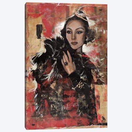 Vintage Goddess I Canvas Print #MGW4} by Marta G. Wiley Canvas Wall Art