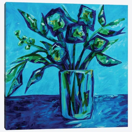 There's Always The Blues Canvas Print #MGX12} by Maggie Deall Canvas Artwork