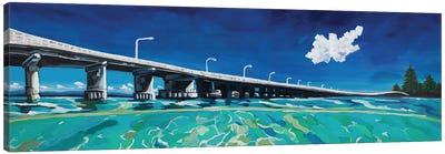Bridge On The Bay Canvas Art Print - Maggie Deall