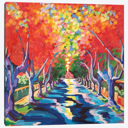 Gurwood Street In Autumn Canvas Print #MGX22} by Maggie Deall Art Print