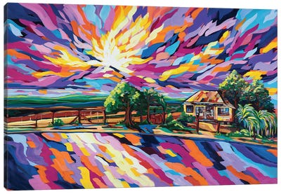 The Temora Homestead Canvas Art Print - Maggie Deall