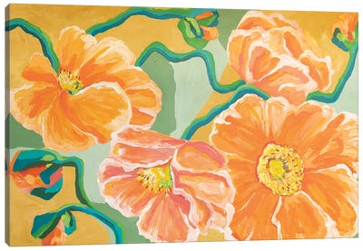Flora - Poppies Canvas Art Print - Maggie Deall