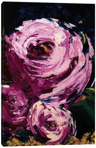 Midnight Roses II Canvas Art Print