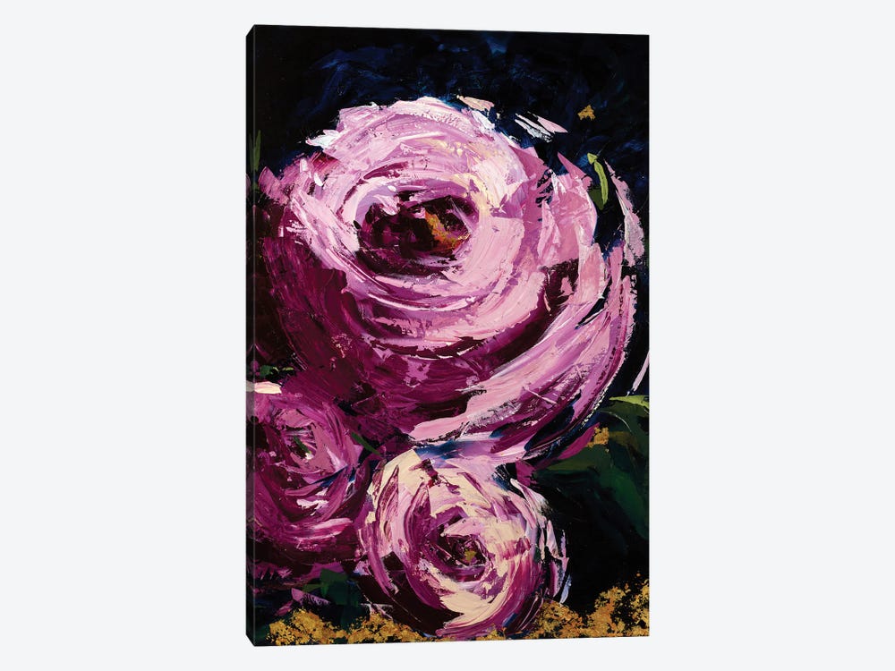 Midnight Roses II by Maggie Deall 1-piece Canvas Print