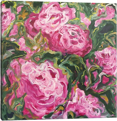 Flora - Rose Garden Canvas Art Print - Maggie Deall