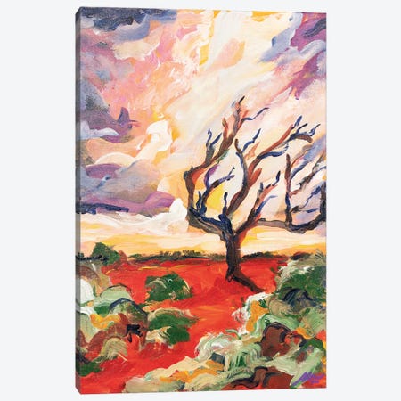 In The Red Dust Canvas Print #MGX41} by Maggie Deall Art Print