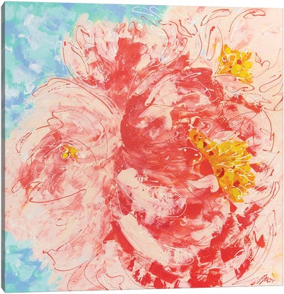 Peony Rose Canvas Art Print - Maggie Deall