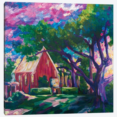 The Chapel Canvas Print #MGX55} by Maggie Deall Art Print