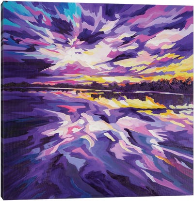 Lake Albert Sunset Canvas Art Print - Maggie Deall