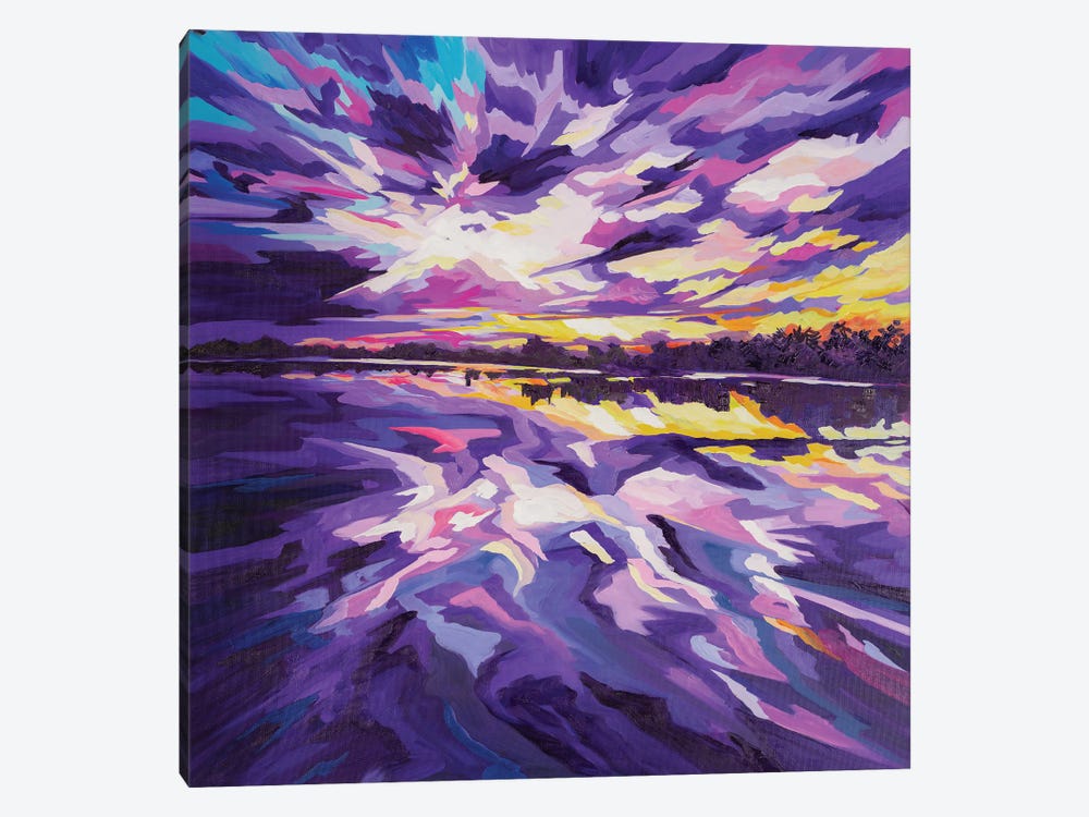 Lake Albert Sunset by Maggie Deall 1-piece Canvas Artwork