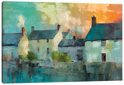 Roof Tops XIII Canvas Art Print - Conor McGuire