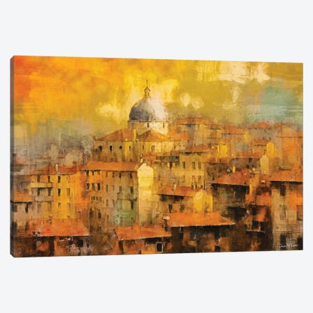 Italian Roof Tops V Canvas Print #MGY109} by Conor McGuire Canvas Print