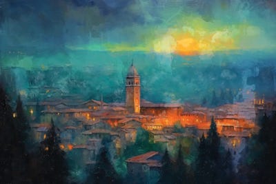 Italian Roof Tops VIII by Conor McGuire canvas print