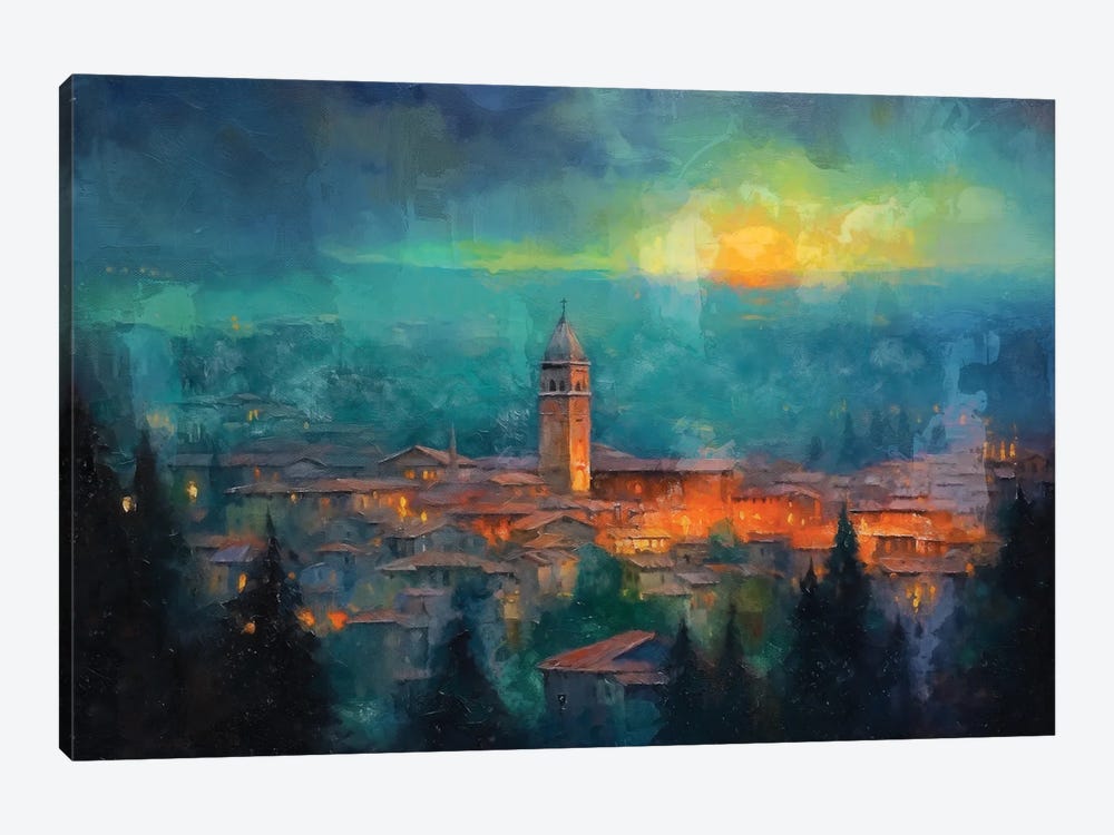 Italian Roof Tops VIII by Conor McGuire 1-piece Canvas Wall Art