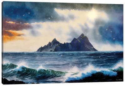 Skelligs Island, County Kerry Canvas Art Print - Conor McGuire