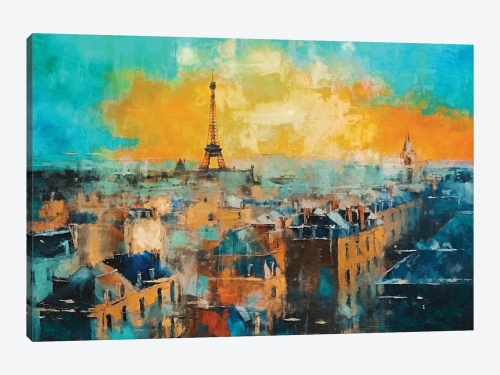 Paris Roof Tops I by Conor McGuire 1-piece Canvas Print