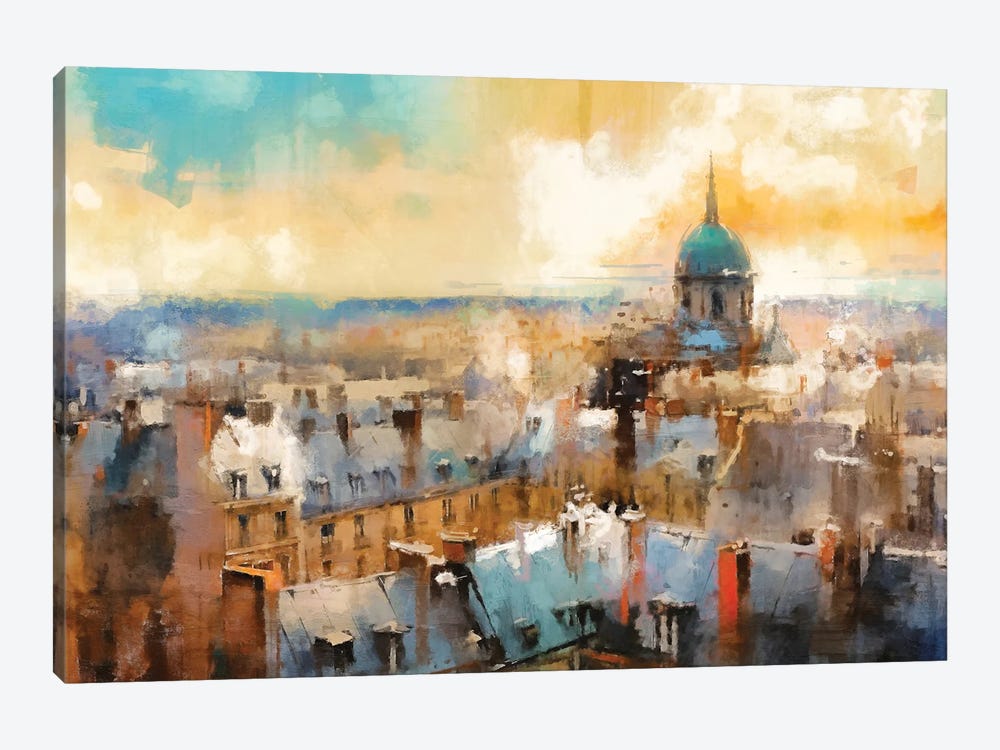 Paris Roof Tops IV by Conor McGuire 1-piece Canvas Print