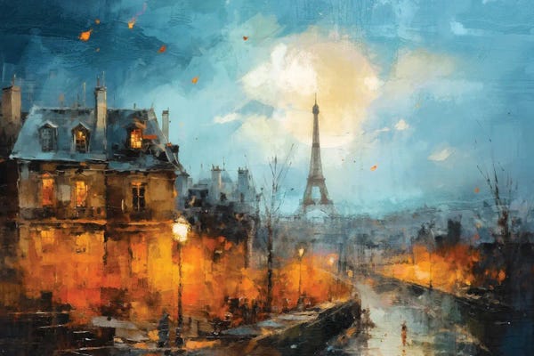 Canvas Print: Paris Roof Tops VI by Conor McGuire
