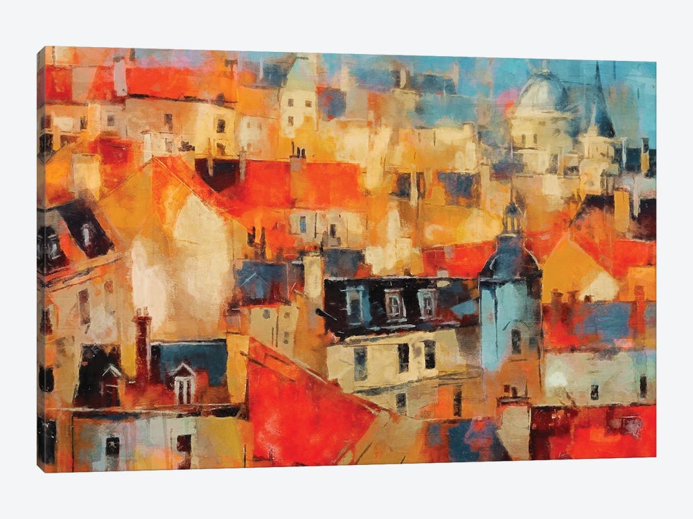 Paris Roof Tops X by Conor McGuire 1-piece Canvas Wall Art