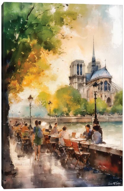 Paris Streets III Canvas Art Print - Conor McGuire