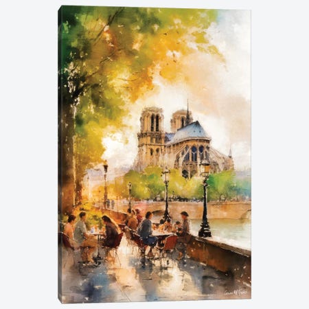 Paris Streets VII Canvas Print #MGY139} by Conor McGuire Canvas Artwork