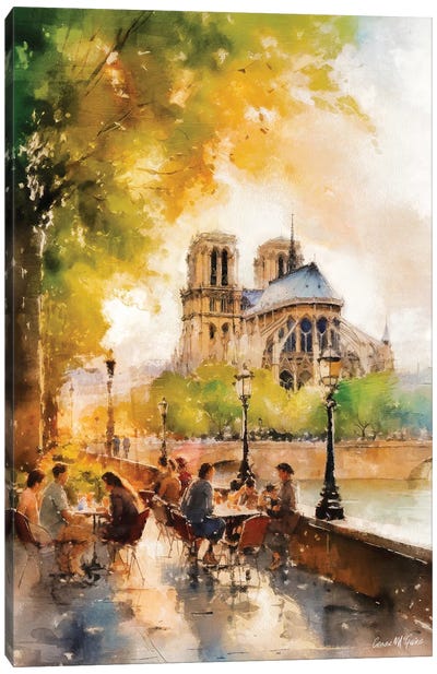 Paris Streets VII Canvas Art Print - Conor McGuire