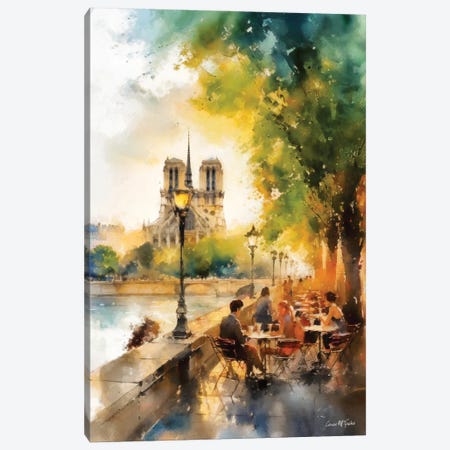 Paris Streets VIII Canvas Print #MGY140} by Conor McGuire Canvas Print