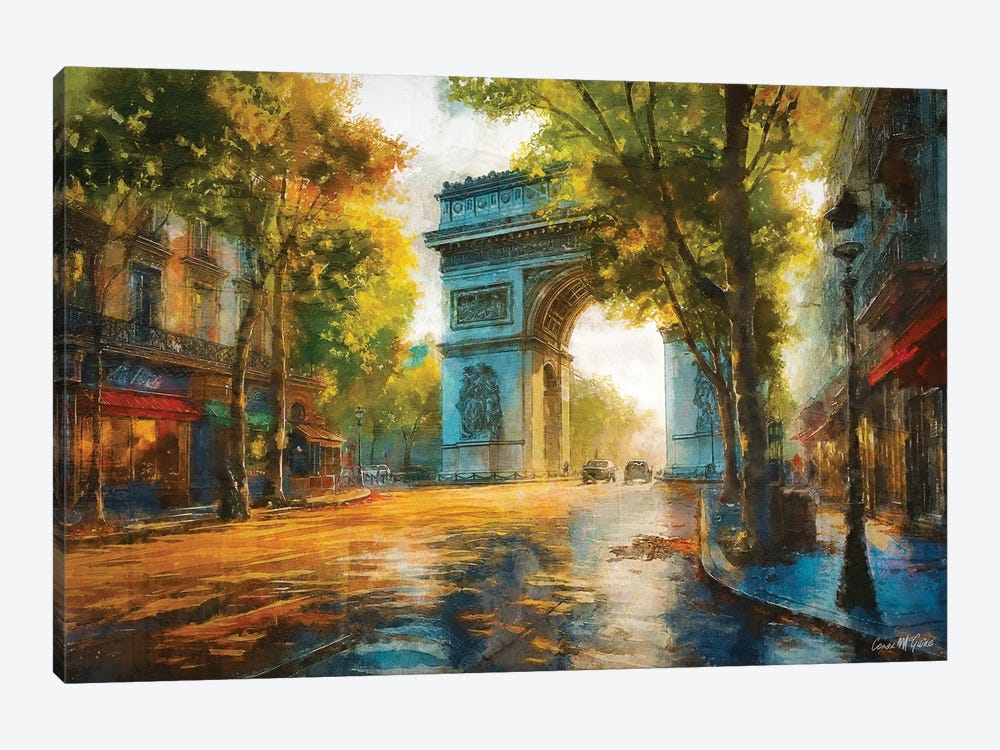 Rue De L'Arc De Triomphe by Conor McGuire 1-piece Canvas Artwork
