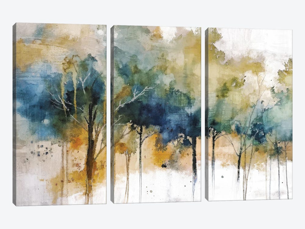 Autumn Trees I by Conor McGuire 3-piece Canvas Wall Art