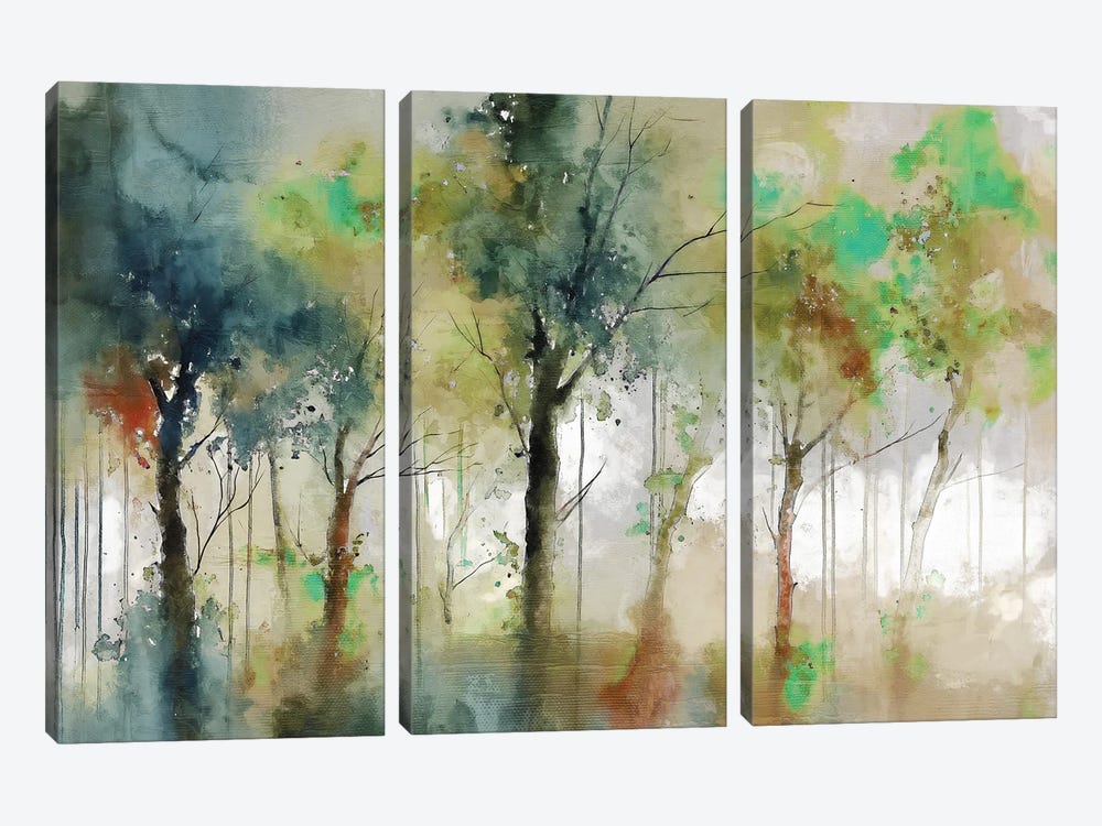 Autumn Trees IV by Conor McGuire 3-piece Canvas Artwork