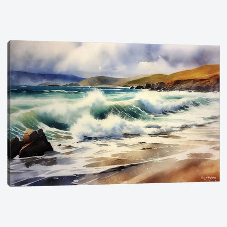 Achill Surf Canvas Print #MGY15} by Conor McGuire Canvas Wall Art