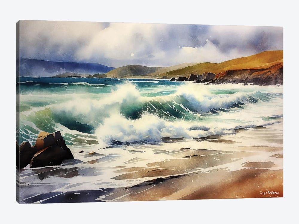 Achill Surf by Conor McGuire 1-piece Canvas Wall Art