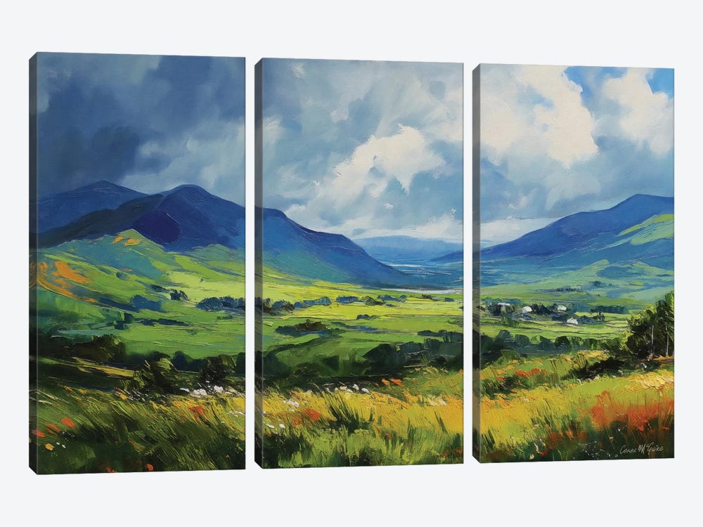 Connemara Fields II by Conor McGuire 3-piece Canvas Artwork