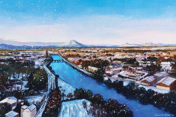 Ireland: Ballina In The Snow, County Mayo by Conor McGuire