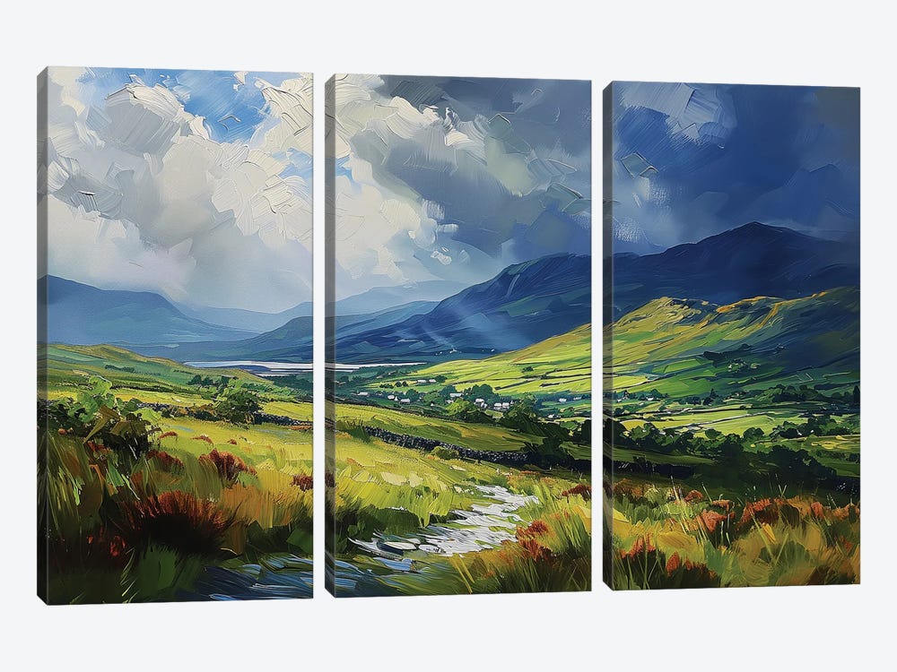 Connemara Fileds VI by Conor McGuire 3-piece Art Print