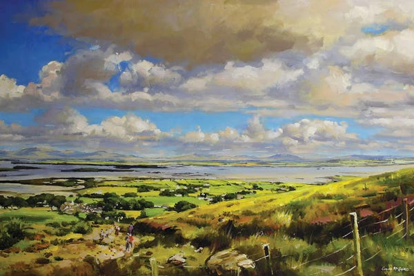 Ireland: View Of Clew Bay From Croagh Patrick, County Mayo by Conor McGuire