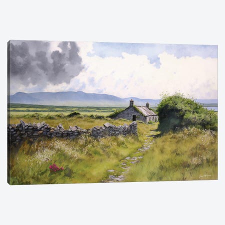 Abandoned Cottage, Achill Canvas Print #MGY1} by Conor McGuire Art Print