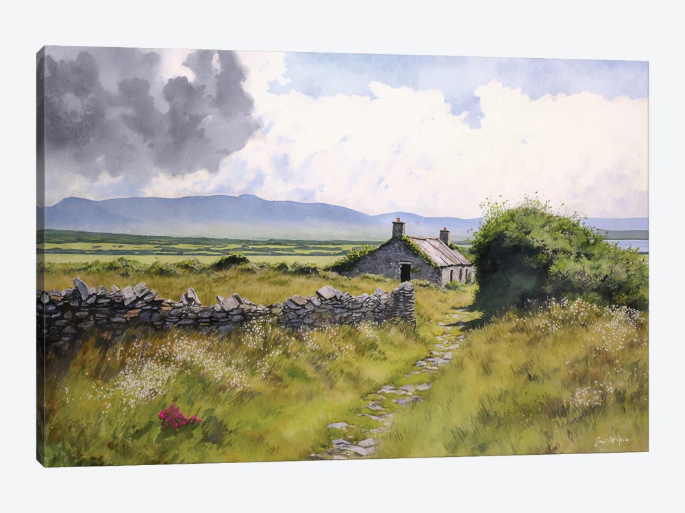 Abandoned Cottage, Achill by Conor McGuire 1-piece Canvas Print