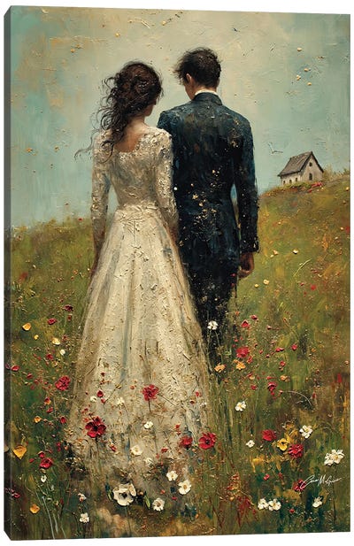 Just Married II Canvas Art Print